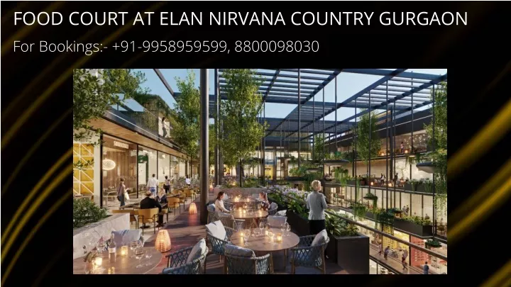 food court at elan nirvana country gurgaon