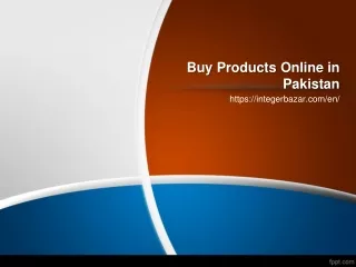Buy Products Online in Pakistan