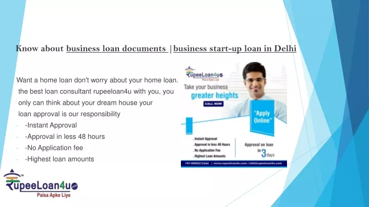 know about business loan documents business start up loan in delhi