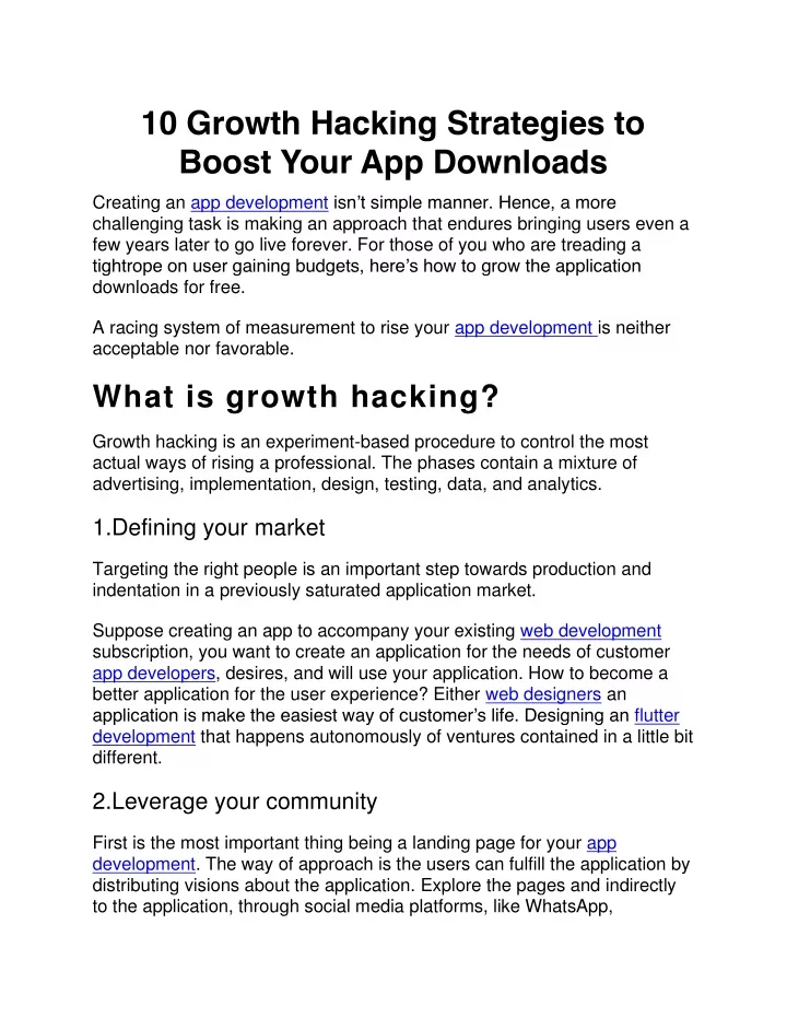 10 growth hacking strategies to boost your