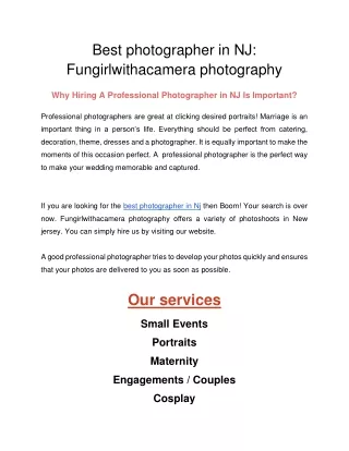 Best photographer in NJ | Fungirlwithacamera.com Photography