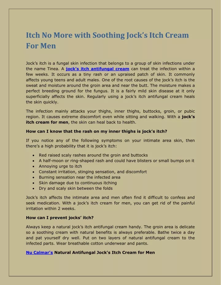itch no more with soothing jock s itch cream