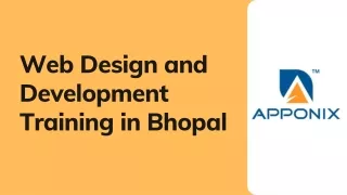 Web Design and Development Training in Bhopal