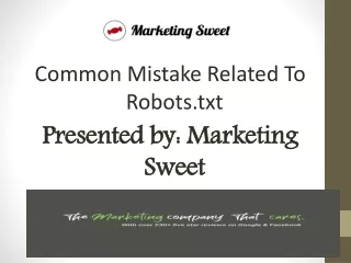 Common Mistake Related To Robots.txt