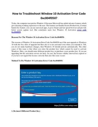 how to troubleshoot window 10 activation error