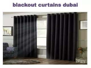 blackout curtains dubai