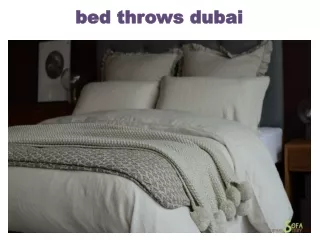 bed throws dubai