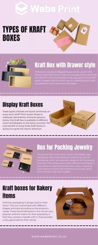 types of kraft boxes