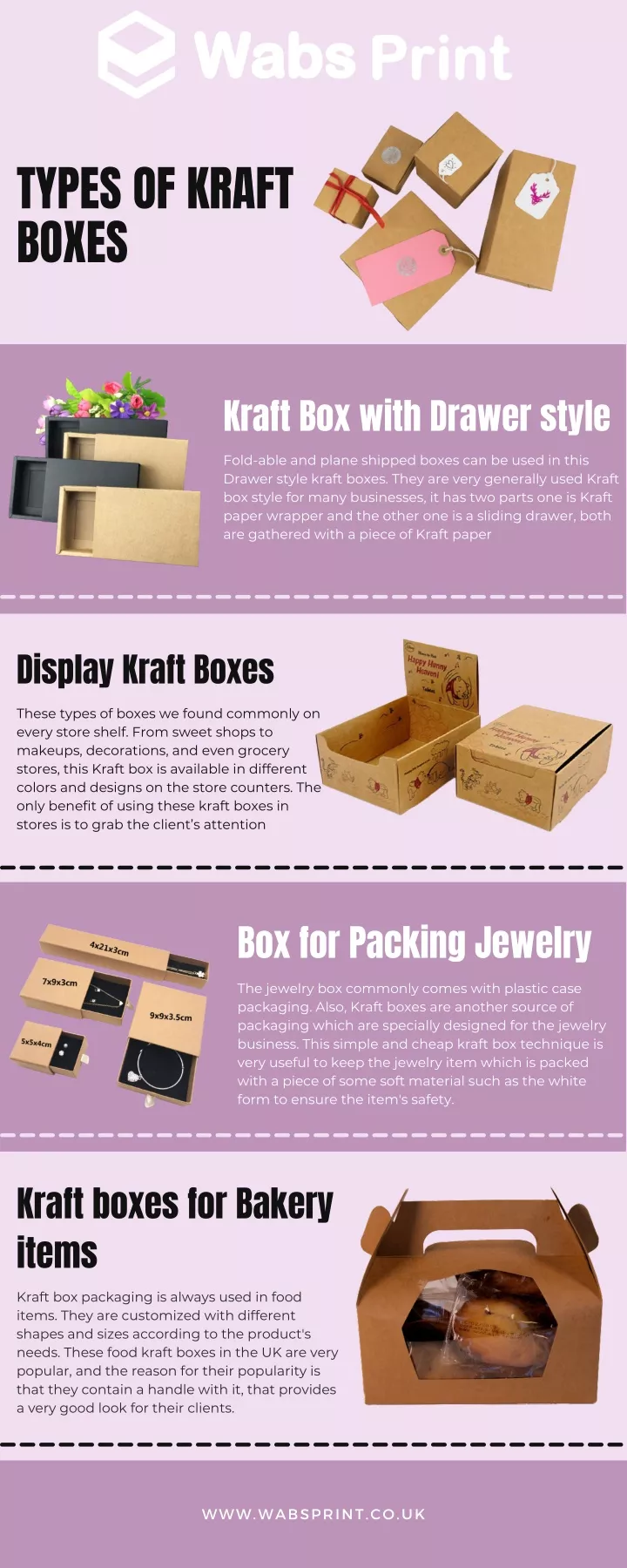types of kraft boxes