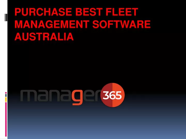 purchase best fleet management software australia