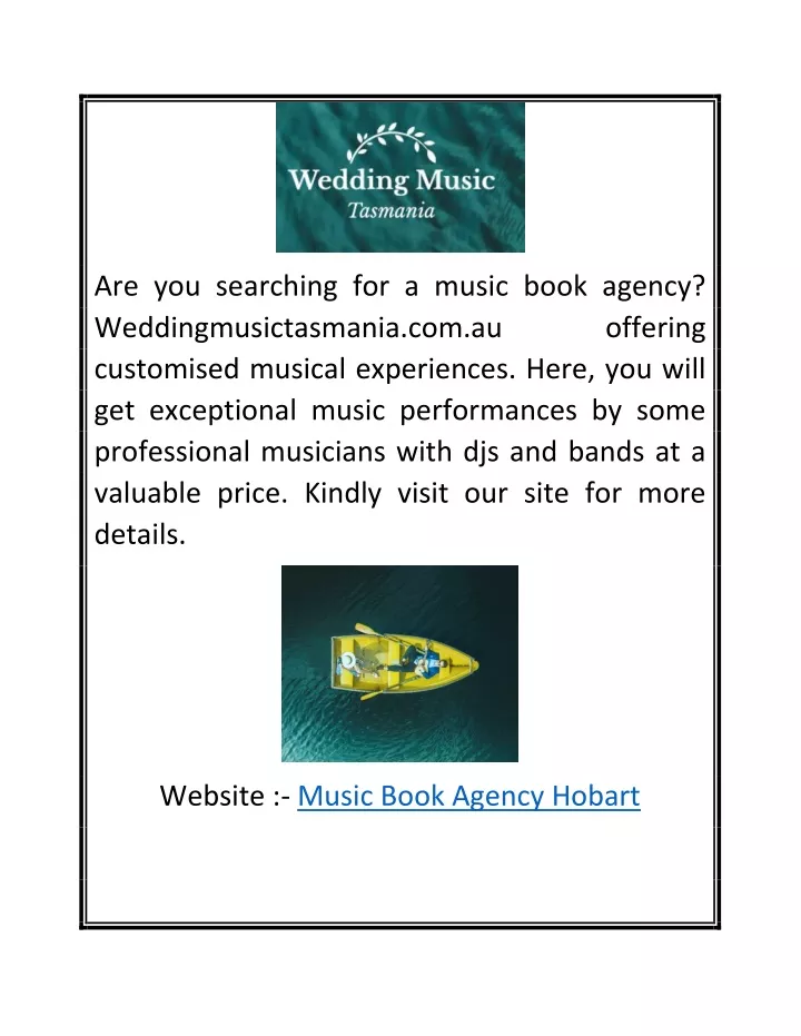 are you searching for a music book agency