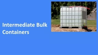 intermediate bulk containers