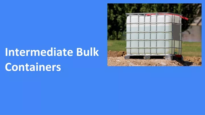 intermediate bulk containers