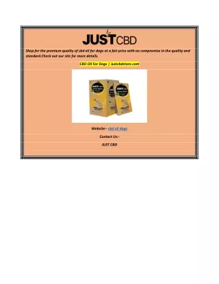shop for the premium quality of cbd oil for dogs