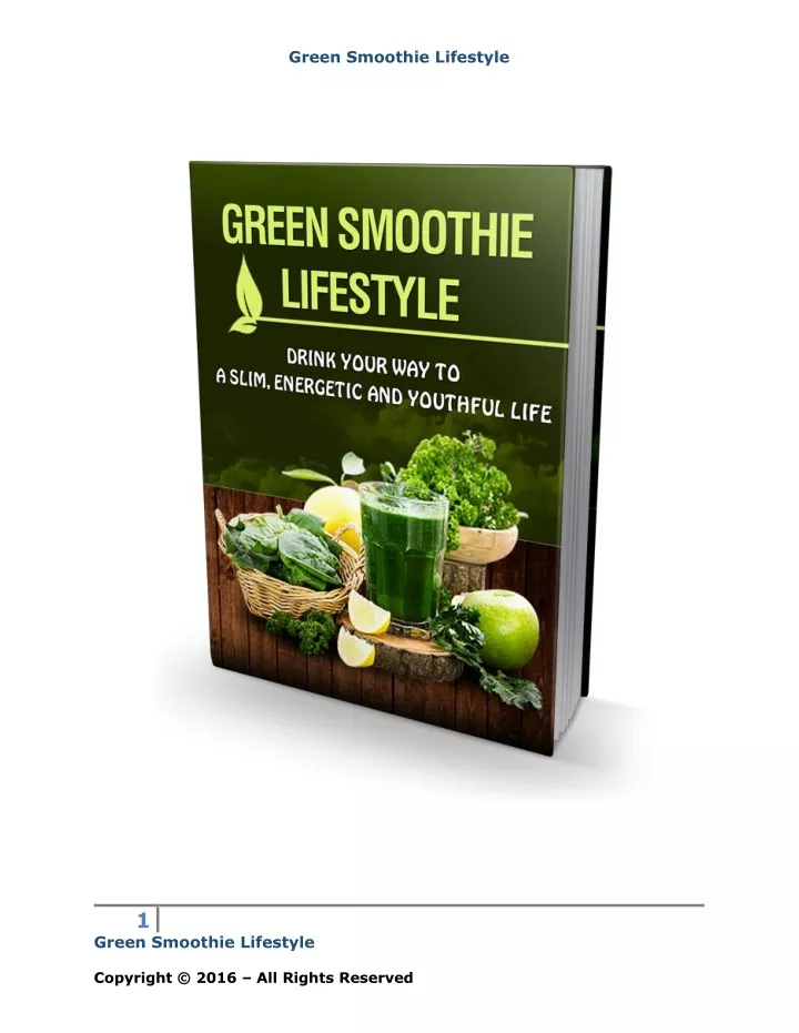 green smoothie lifestyle