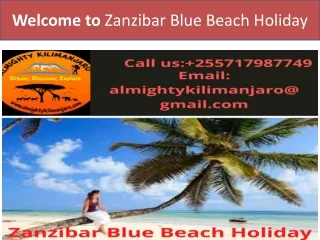 Zanzibar Blue Beach Holiday