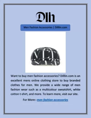 men fashion accessories