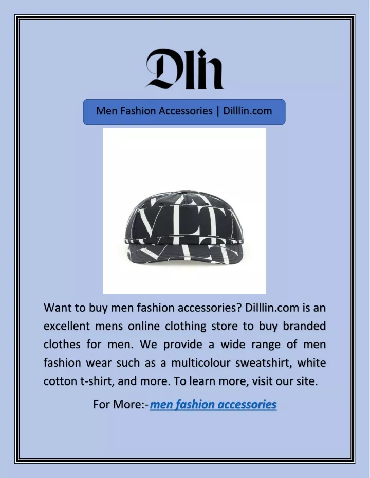 men fashion accessories dilllin com