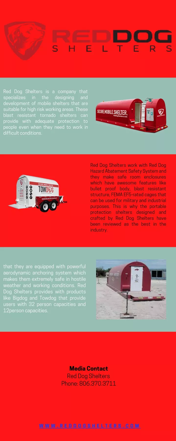 red dog shelters is a company that specializes