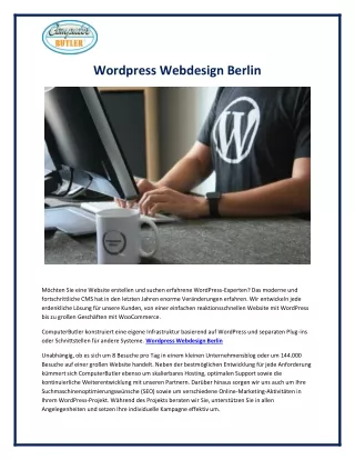 wordpress webdesign berlin