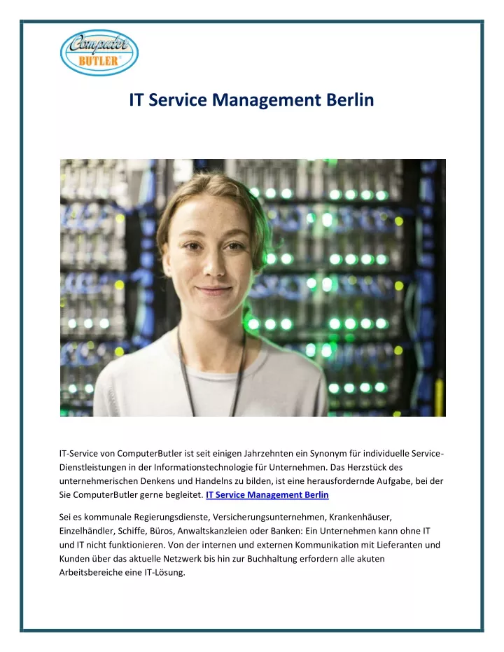 it service management berlin