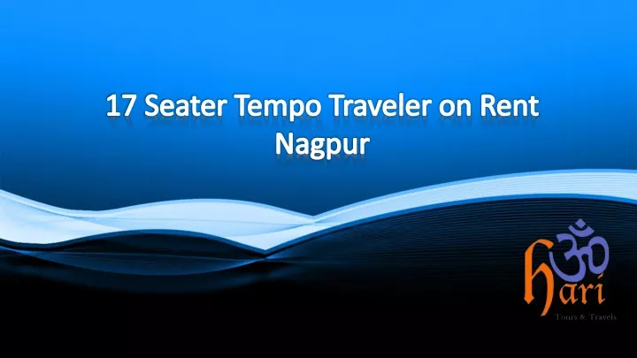17 seater tempo traveler on rent nagpur