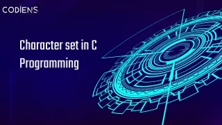 Character set in C Programming