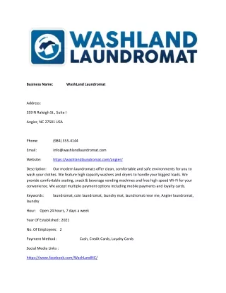 WashLand Laundromat