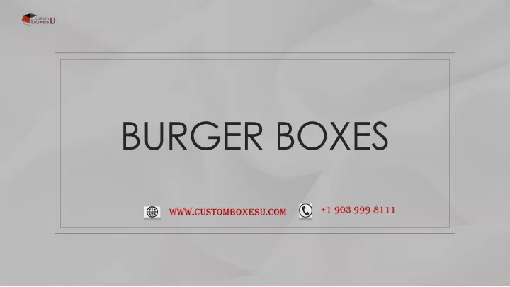 burger boxes