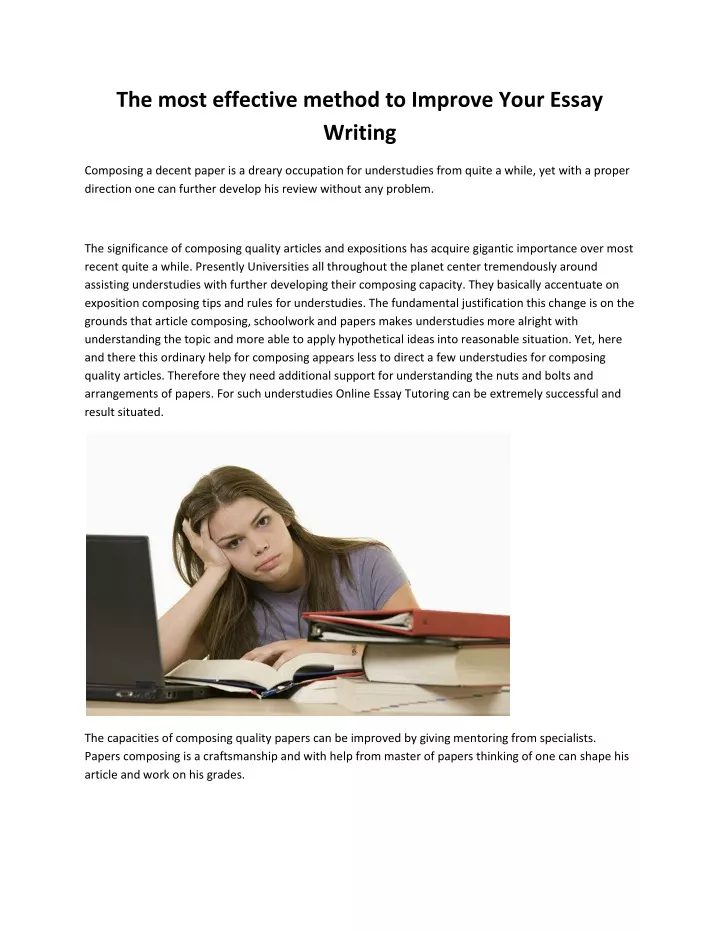 the most effective method to improve your essay