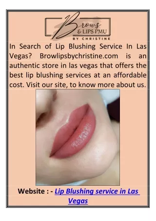 in search of lip blushing service in las vegas