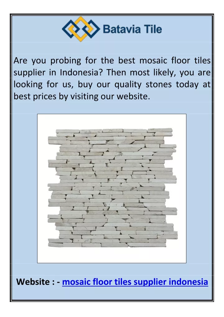 are you probing for the best mosaic floor tiles