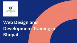 Web Design and Development Training in Bhopal