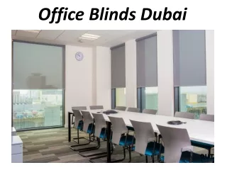 office blinds dubai