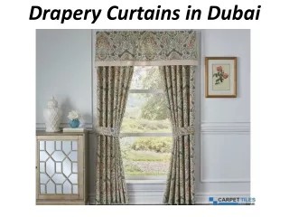 drapery curtains in dubai