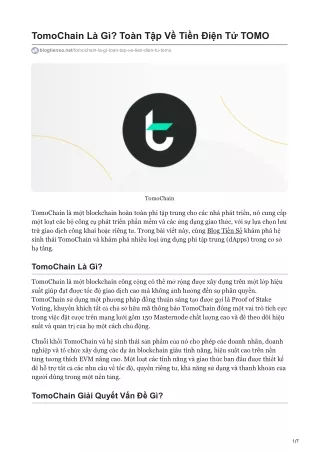tomochain l g to n t p v ti n i n t tomo