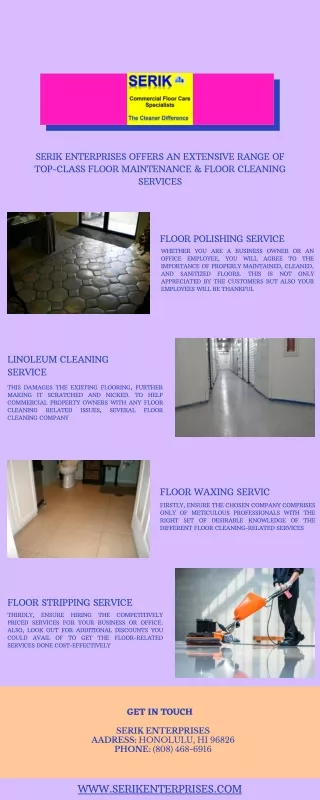 floor cleaning contractor
