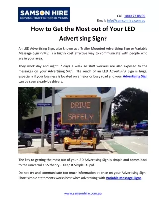 How to Get the Most out of Your LED Advertising Sign?