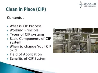 clean in place cip