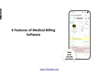 6 features of medical billing software