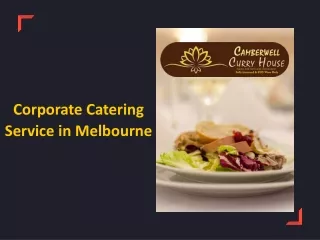 Corporate Catering Service in Melbourne