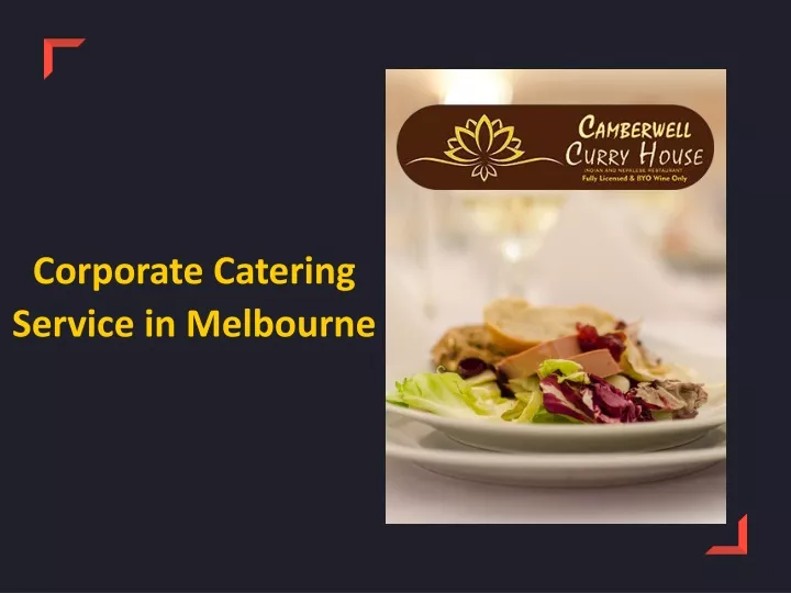 corporate catering service in melbourne