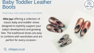 Baby Toddler Leather Boots  -  Ollie Jays