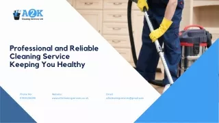 Professional and Reliable Cleaning Service Keeping You Healthy