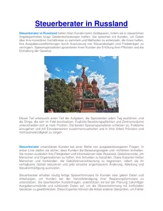 steuerberater in russland