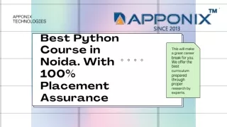 Best Python Course in Noida With100% Placement Assurance