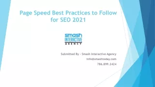 Page Speed Best Practices to Follow for SEO 2021