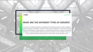 what are the different types of servers