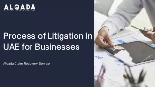Process of Litigation in UAE for Businesses