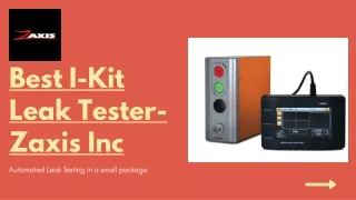 Get Best I-Kit Leak Tester- Zaxis Inc